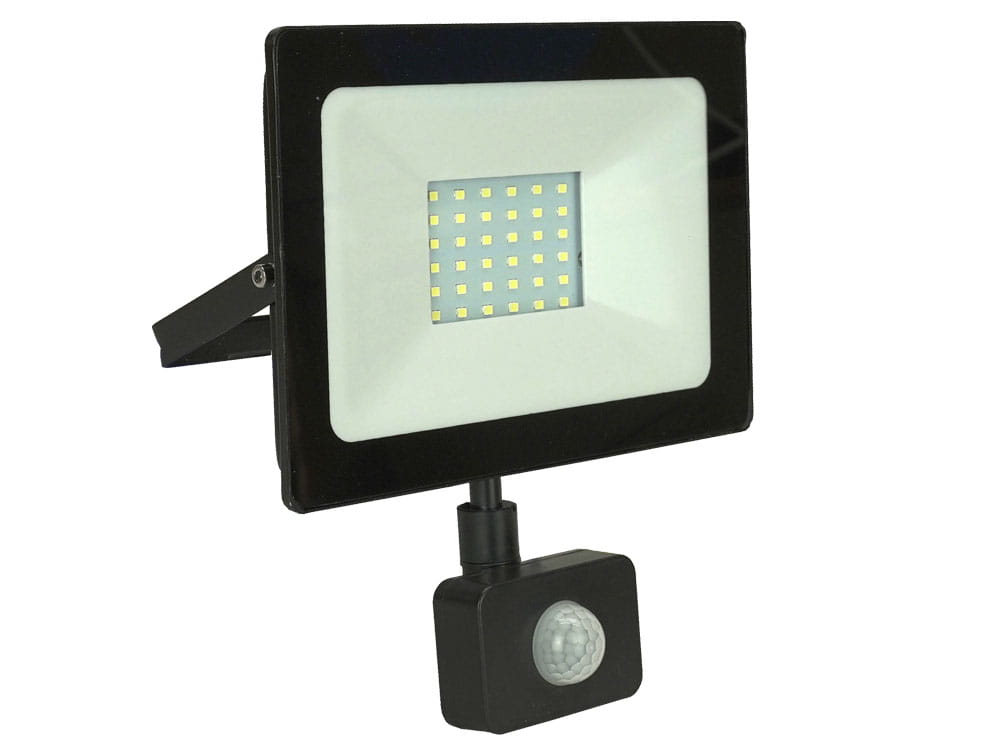 NAŚWIETLACZ LED 50W z CZUJKĄ RUCHU, HALOGEN LED