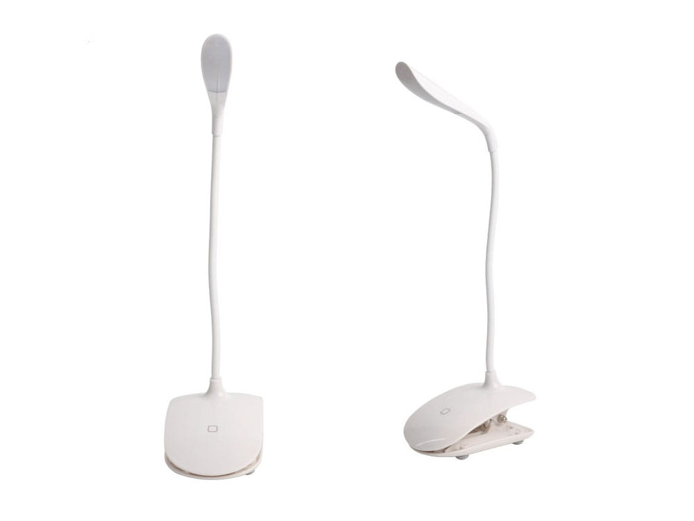 LAMPKA BIURKOWA LED 5W KAWKA STOJĄCA Z KLIPSEM